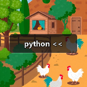 python <<