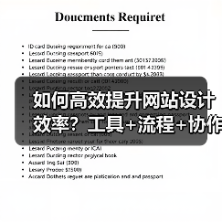 如何高效提升网站设计效率？工具+流程+协作全解析
