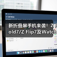 新折叠屏手机来袭！Z Fold7/Z Flip7及Watch8系列发布，AI折叠屏开