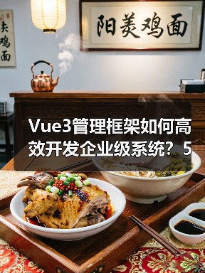 Vue3管理框架如何高效开发企业级系统？5大优势解析