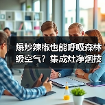 爆炒辣椒也能呼吸森林级空气?集成灶净烟技术实测(图2) 爆炒辣椒也能呼吸森林级空气?集成灶净烟技术实测(图2)