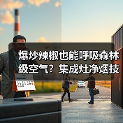 爆炒辣椒也能呼吸森林级空气?集成灶净烟技术实测(图4) 爆炒辣椒也能呼吸森林级空气?集成灶净烟技术实测(图4)