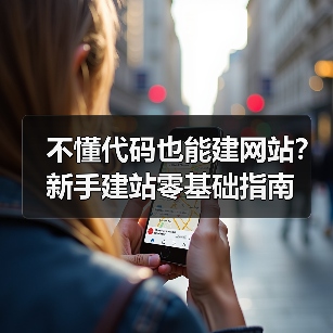 不懂代码也能建网站?新手建站零基础指南(图1) 不懂代码也能建网站?新手建站零基础指南(图1)