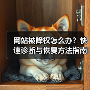 网站被降权怎么办?快速诊断与恢复方法指南(图4) 网站被降权怎么办?快速诊断与恢复方法指南(图4)