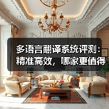 多语言翻译系统评测:精准高效,哪家更值得信赖?(图3) 多语言翻译系统评测:精准高效,哪家更值得信赖?(图3)
