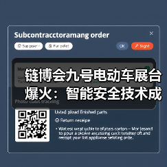 链博会九号电动车展台爆火：智能安全技术成观众关注焦点