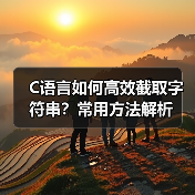 C语言如何高效截取字符串？常用方法解析（图4）