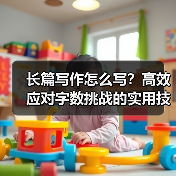 长篇写作怎么写？高效应对字数挑战的实用技巧（图1）