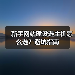 新手网站建设选主机怎么选？避坑指南（图2）