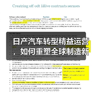 日产汽车转型精益运营，如何重塑全球制造新体系？（图1）