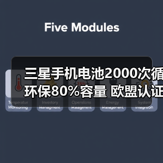 三星手机电池2000次循环保80%容量 欧盟认证行业领先（图1）