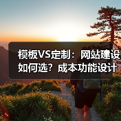 模板VS定制：网站建设如何选？成本功能设计全解析（图1）