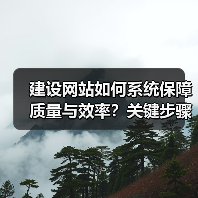 建设网站如何系统保障质量与效率？关键步骤解析（图2）